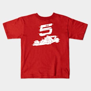 We Race On! 5 [White] Kids T-Shirt